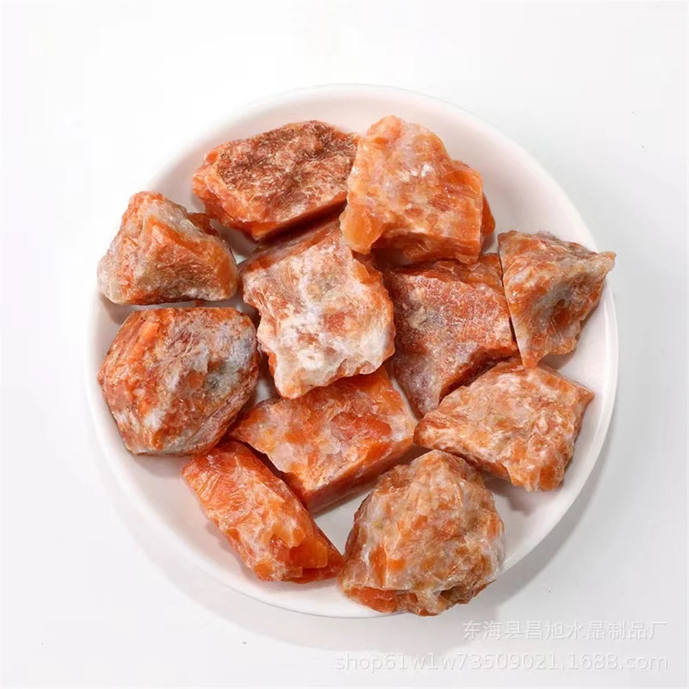 High Quality Natural Raw Sunstone Crystal Quartz Irregular Rough Mineral Specimen Reiki Healing Crystals Aroma Stone Decortion