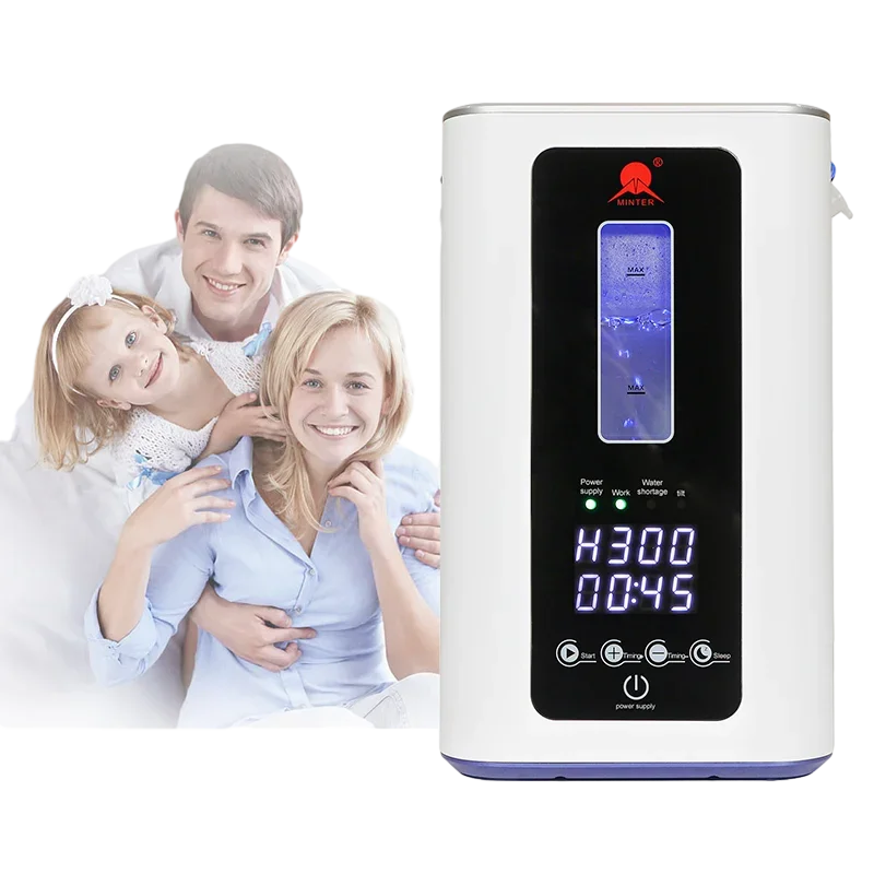 

2024 Hot Sale Hydrogen Generator SPE PEM Tech Hydrogen Gas Inhaler Portable 600ml Hydrogen Making Machine