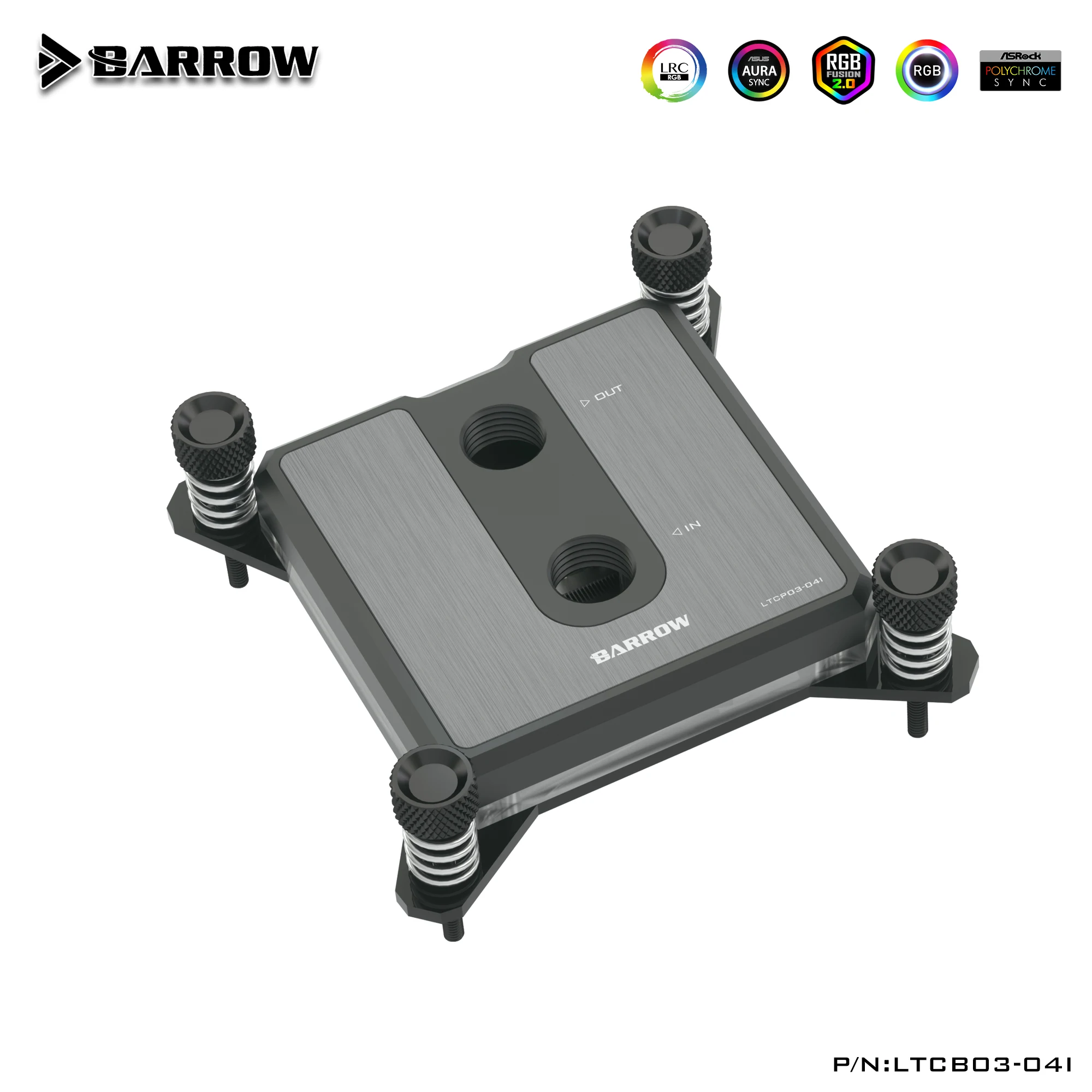 Imagem -02 - Barrow Cpu Water Cooling Block Intel 115x1200 1700 Pom Edition Ltcp0304i