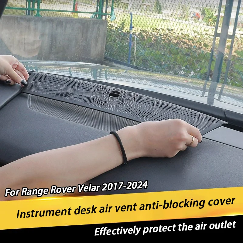

Car Speaker Grille Modification For Land Rover Range Rover Velar 2017-2024 Dashboard Air Conditioner Air Outlet Grille Sticker