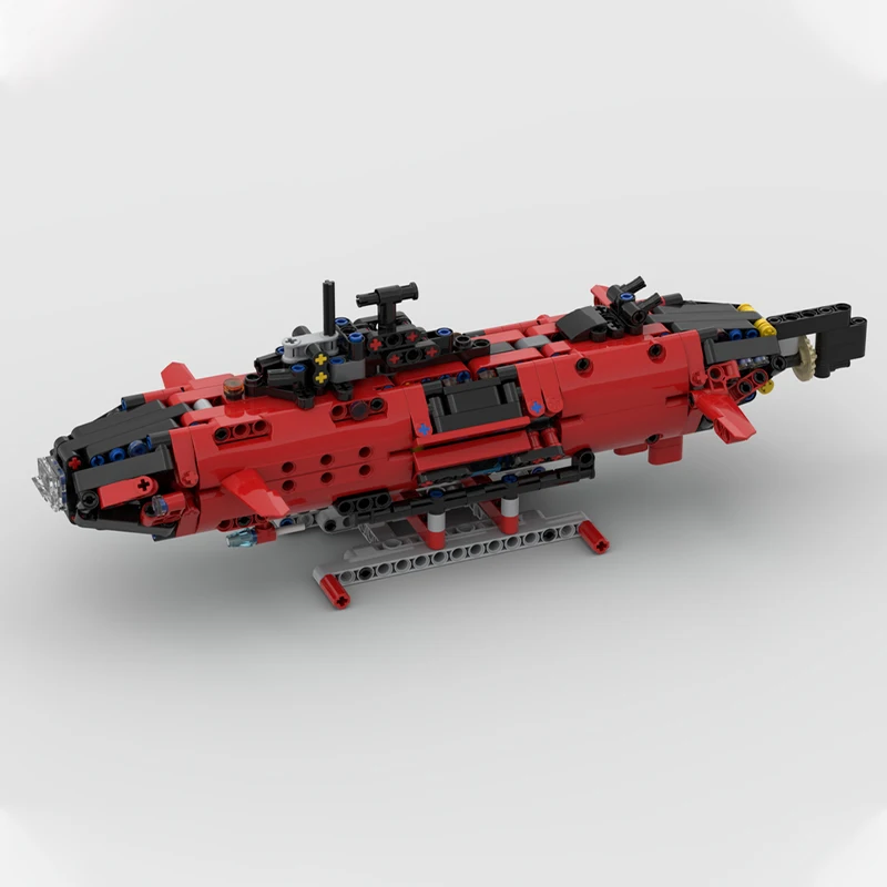 

518PCS MOC Submarine 42098 Underwater Military Vehicle Boat Model Building Blocks DIY Creative Assembly Educational Toys Gift