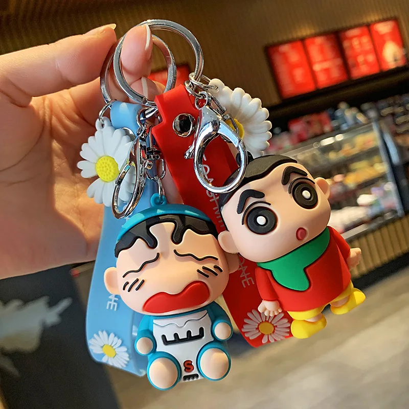 

2025 minso trendy and spoof keychain, epoxy resin, creative anime cartoon doll, schoolbag, key chain and pendant