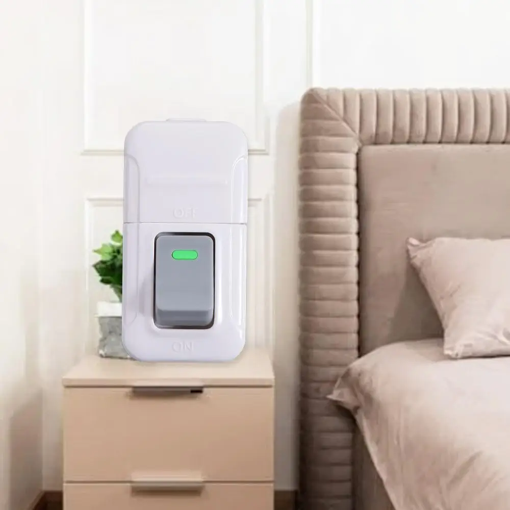 Description Picture 4 of itemElectrical Accessories White Push Button Switch Square Convenient Light Switch Plastic Small Rocker Button Table Led Lights