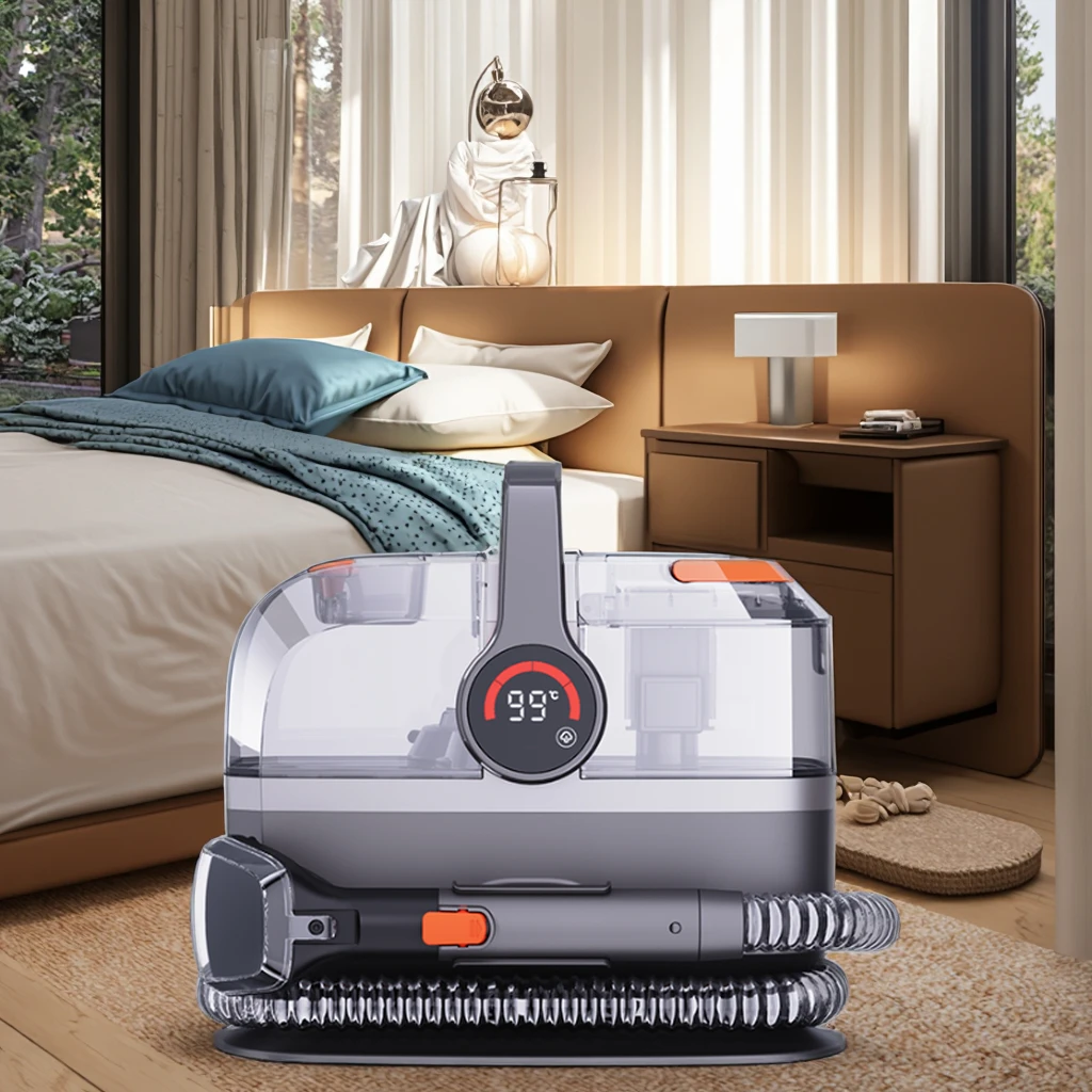 High Pressure 14kPa Hot Steam Cold Water Wet and Dry Vacuum Cleaner Washer Sofa Curtain Carpet Fabric Deep Cleaning Machine