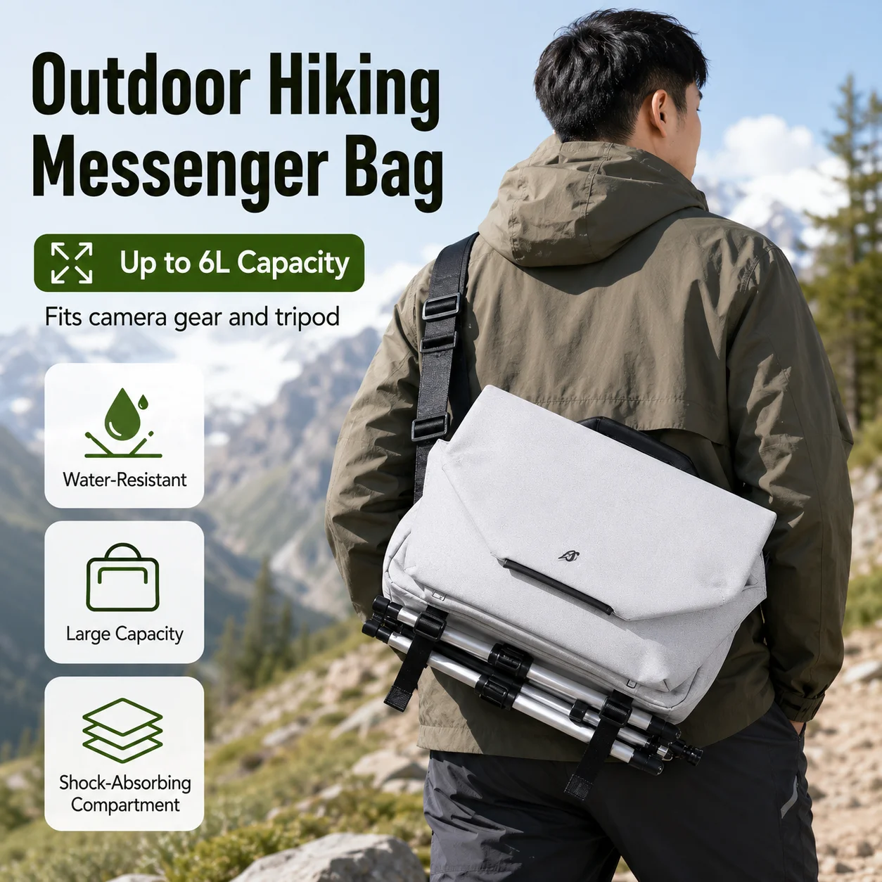 Photography Gear - Borsa a tracolla da esterno di