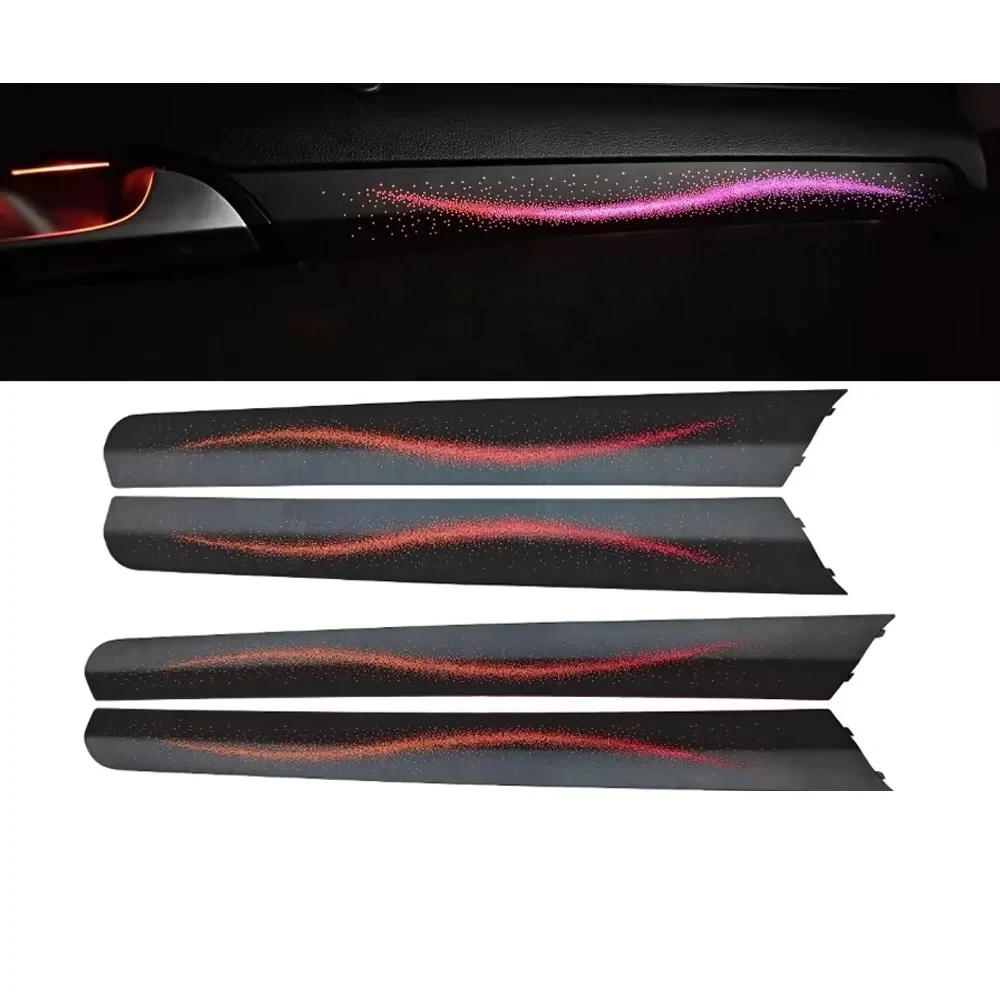 FOR Au di Q7 2006-2021 Dashboard LED Ambient Light 32-Color Car Door Panel Decorative Atmosphere Lamp Strip Interior Accessories