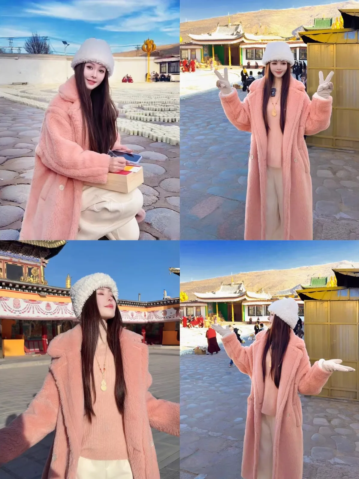 

Warm Teddy Long Wool Blend Oversized Collarcoat Lazy Relaxing Sle Women's Casual Faion Thiened Winter Outerwear