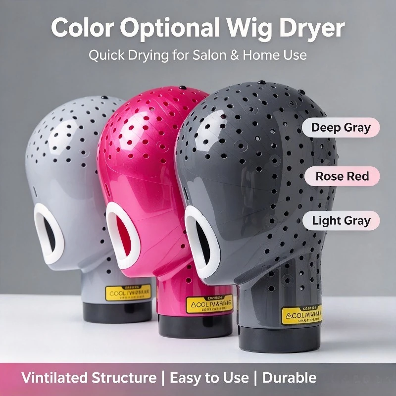 Wig Drying Mannequin Head, Fast Blow Dry Holder Stand, Wig Display Mold for Salon Styling