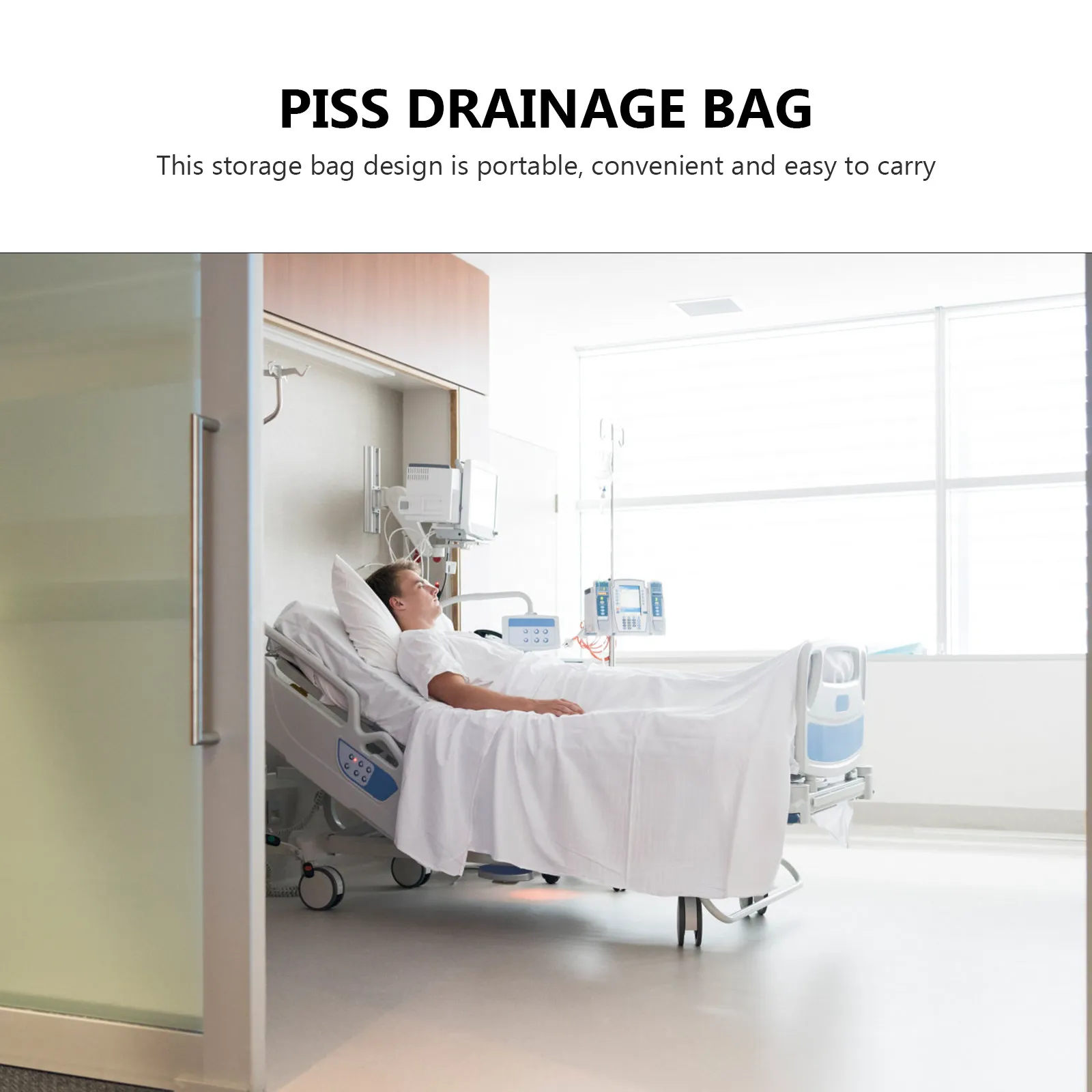 

Old Man Urinary Bag Durable PP Material Simple Operation Super Long Design Portable Urine Collector Elderly Drainage Bag