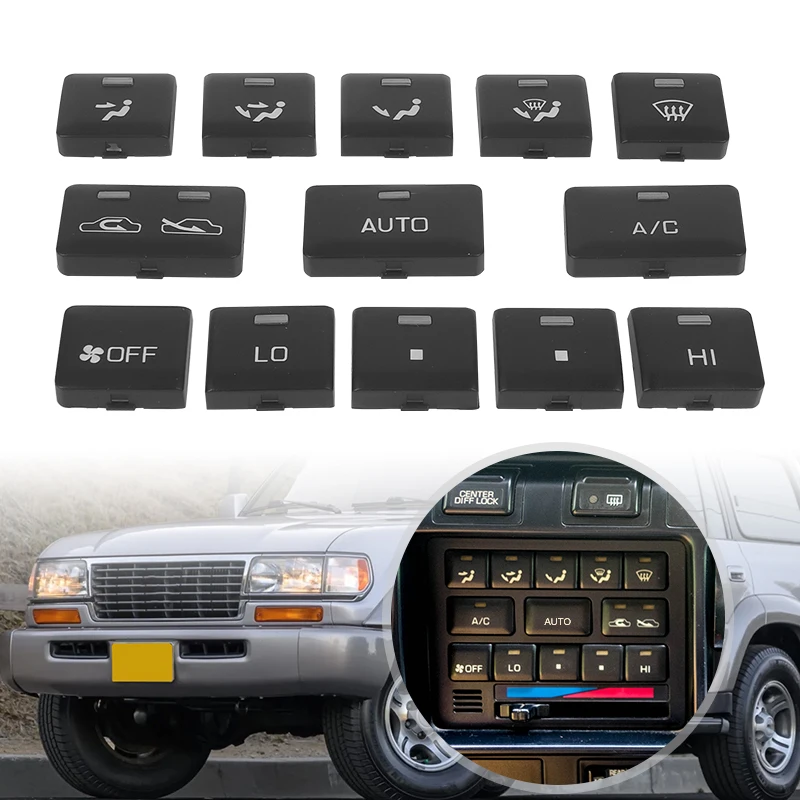 1 Set AC Climate Control Switch Button For Toyota Land Cruiser