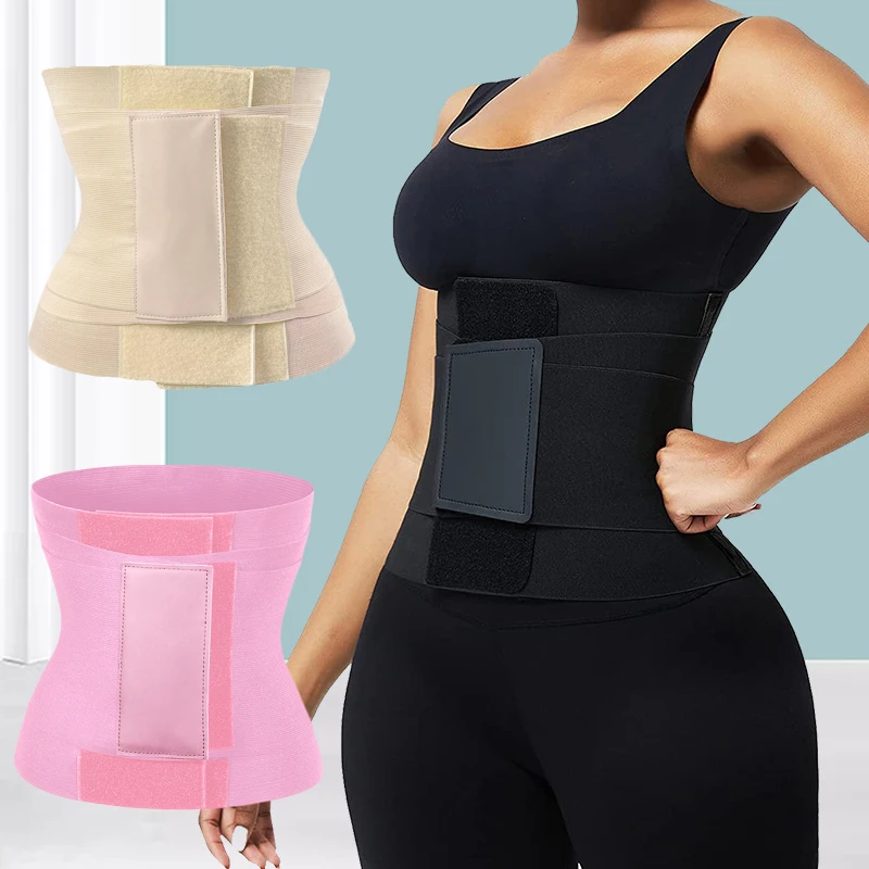 Fajas Colombianas Waist Trainer Girdle Belly Wrap Corset Slimming Tummy Control Belt Body Shaper Modeling Strap Shapewear Cinche