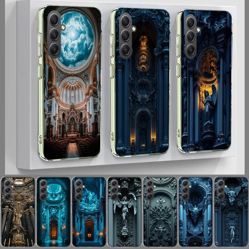 Angelic Grace Statue of Faith Phone Case for Samsung A17 A37 A57 A07 A16 A26 A36 A56 A06 A02S A12 A22 A32 A52S A04S A14 A24 A34 