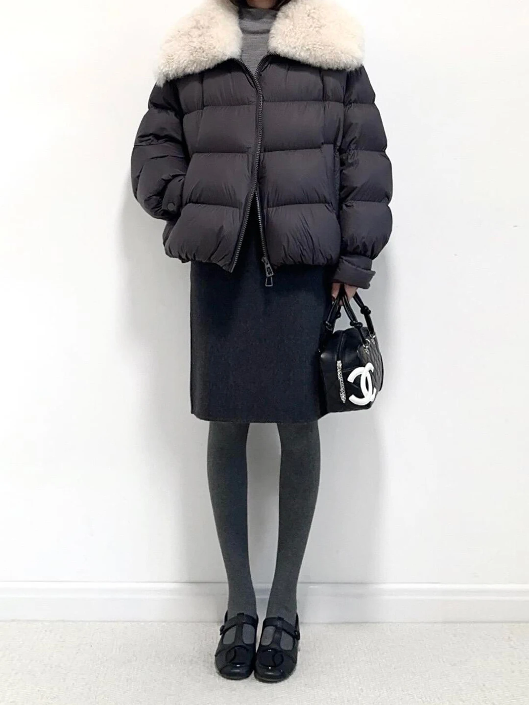 

Шерстяная юбка-карандаш Deep ey, осенне-зимняя, с высокой талией, прямого кроя, стройнящая, А-силуэт, простая и элегантная