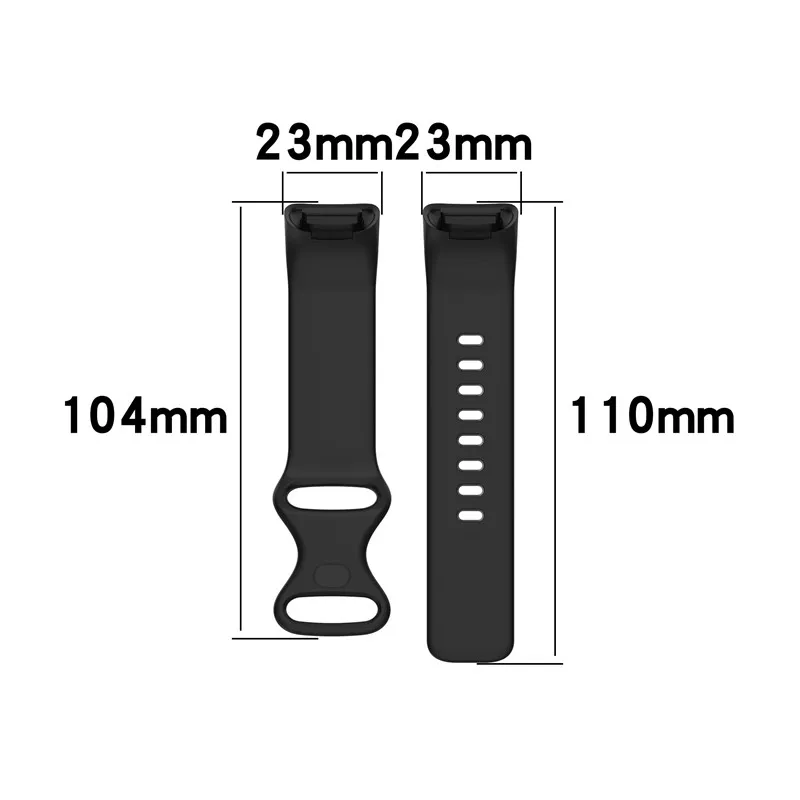 Soft Silicone Loop Strap For Fitbit Charge 6 5 Smart Watch Replacement Sport Wrist Band Bracelet For Fit bit Charge 5 6 Correa