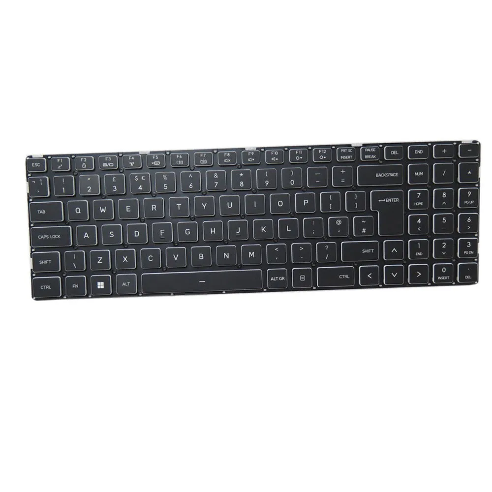 Laptop UK Keyboard For MECHREVO TFM17H36GB9852G KBDR15A008-4068 TFM17H36009852A KBDR15A008-4065 NVB2046 3-2 With Backlit