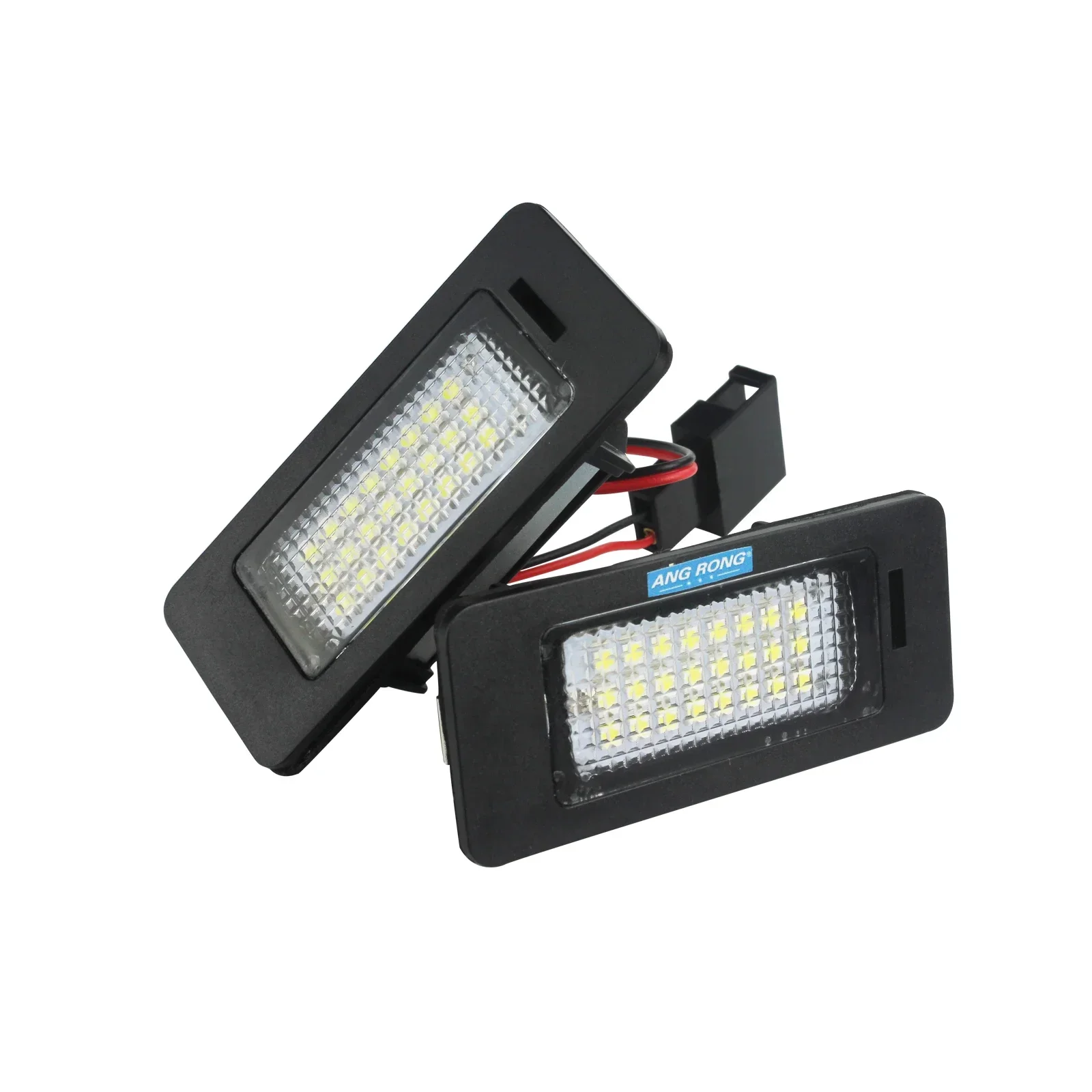 ANGRONG 2x LED 라이센스 번호 플레이트 라이트 램프 전구 오류 없음 Audi A1 A3 A4 S4 A5 Q5 A6 A7 TT VW Golf MK6 Passat B6 Touran