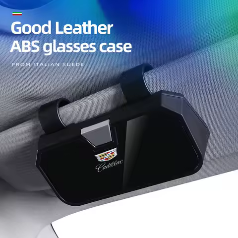 Car Sun Visor Sunglasses Case Glasses Organizers Box For Cadillac Escalade CTS ATS SRX BLS XLR XTS STS XT4 CT4 XT5 CT5 XT6 CT6
