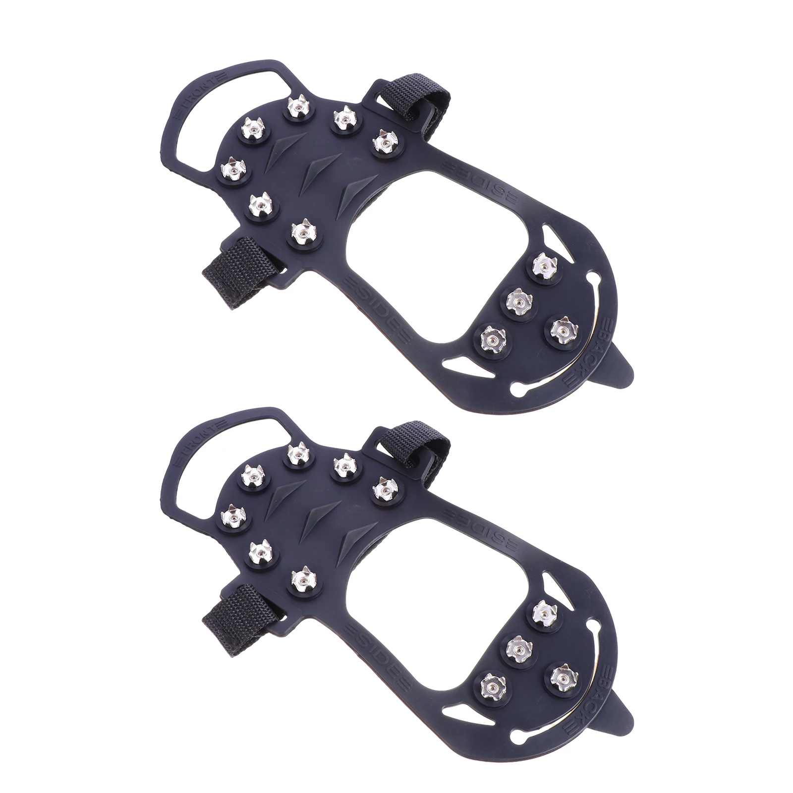 2Pcs Anti-Skid Ice Cleats Silica Gel Metal Winter Shoe Covers Non-Slip Outdoor Ice Grippers for Boots Sports Casual Dress Shoes