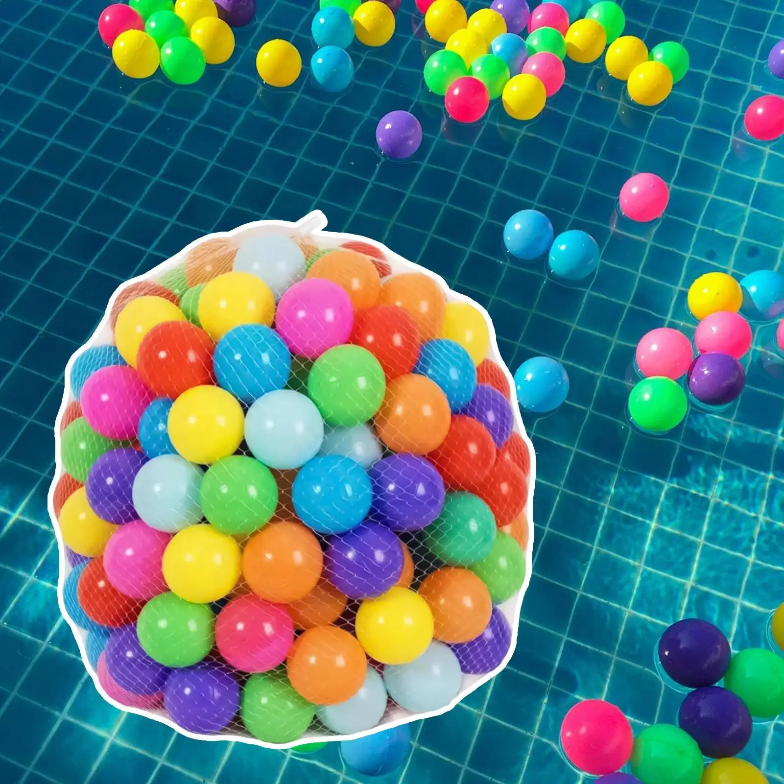 Crianças bola pit brinquedos crianças jogar pit bolas coloridas 50 peças cores vibrantes engrossado aperto-acessórios de treinamento para crianças meninos