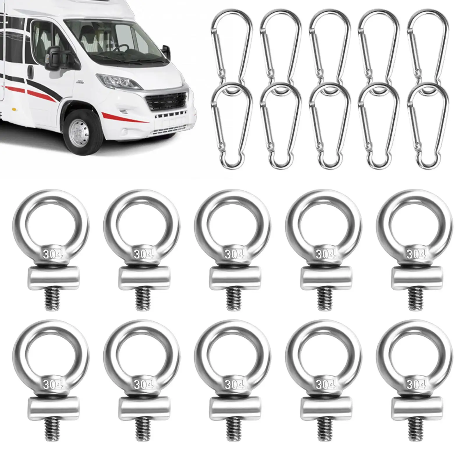 

Крепление на направляющую для каяка, рельсовая петель из нержавеющей стали, крепление на петель для каноэ, лодки, безопасные винты для каяка, уличные детали для