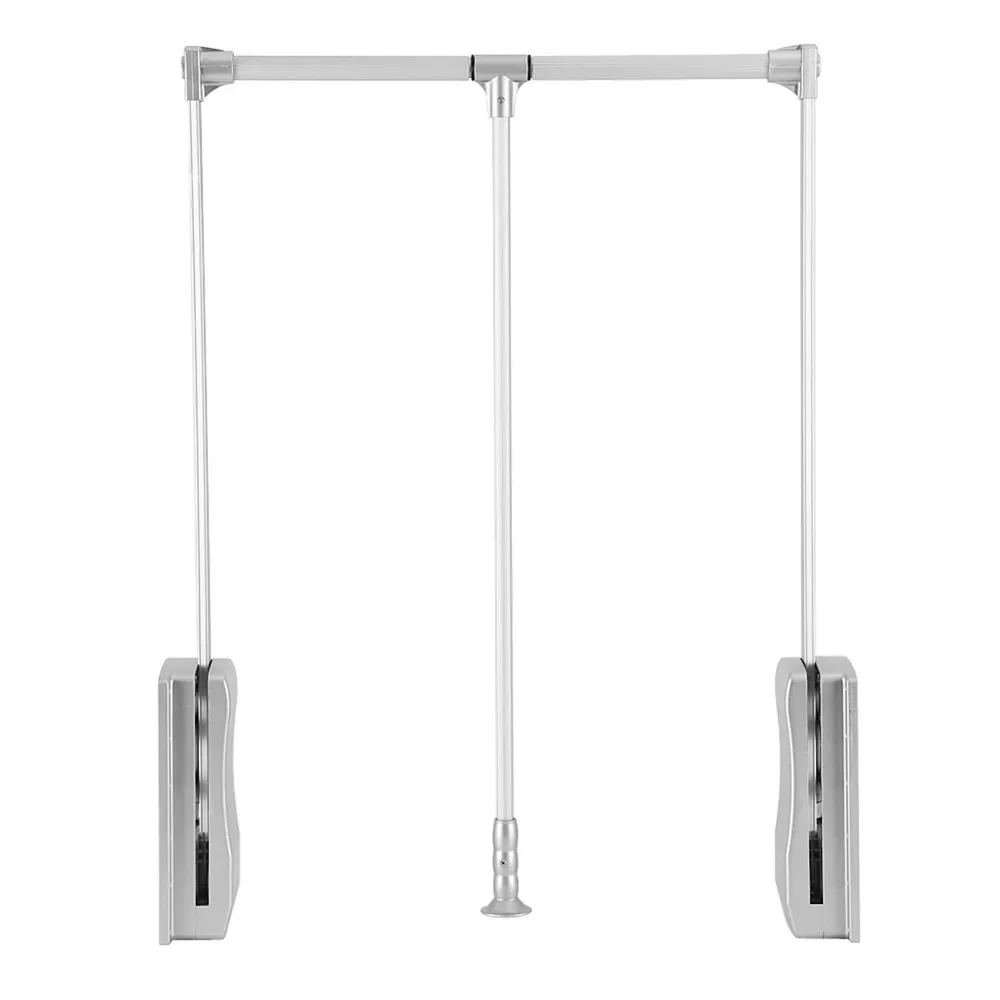 Coat rack,Lift/Pull Down Adjustable Width Wardrobe Clothes Hanging Rail Soft Return Space Saving,19.29~25inch,Coat rack