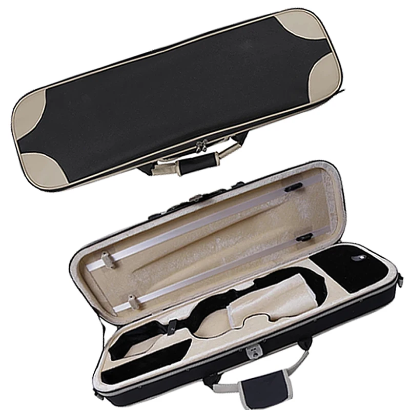 Professional 4/4 1/2 violin&15, 16, 16.5-inch double-sided viola case Viola square box with hygrometer