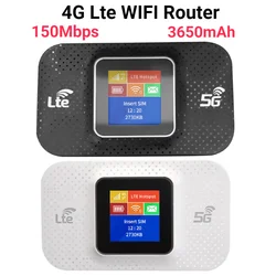 Mini routeur WiFi portable sans fil, 4G LTE, emplacement pour carte SIM, point d'accès extérieur, routeur WiFi mobile, routeur WiFi de poche pour voiture