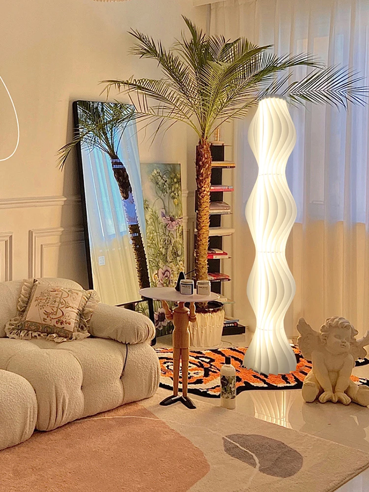 Hula تنورة مصباح أرضي أريكة غرفة المعيشة الشمال الحديثة الحد الأدنى غرفة نوم السرير مصباح أرضي ديكور الضوء المحيط 340 #1