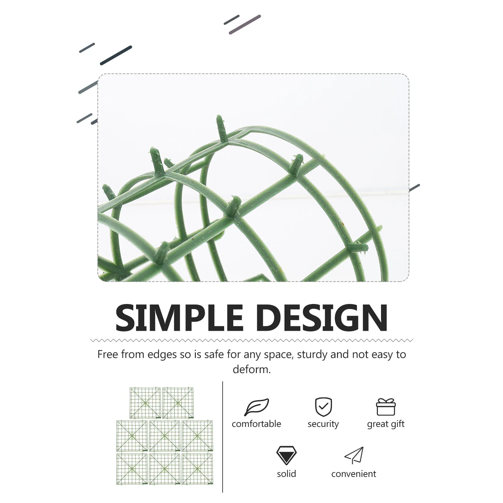 8 peças painéis de grade de flores suporte de arranjo de flores de plástico premium para festa de casamento decoração diy decoração de bar de escritório em casa