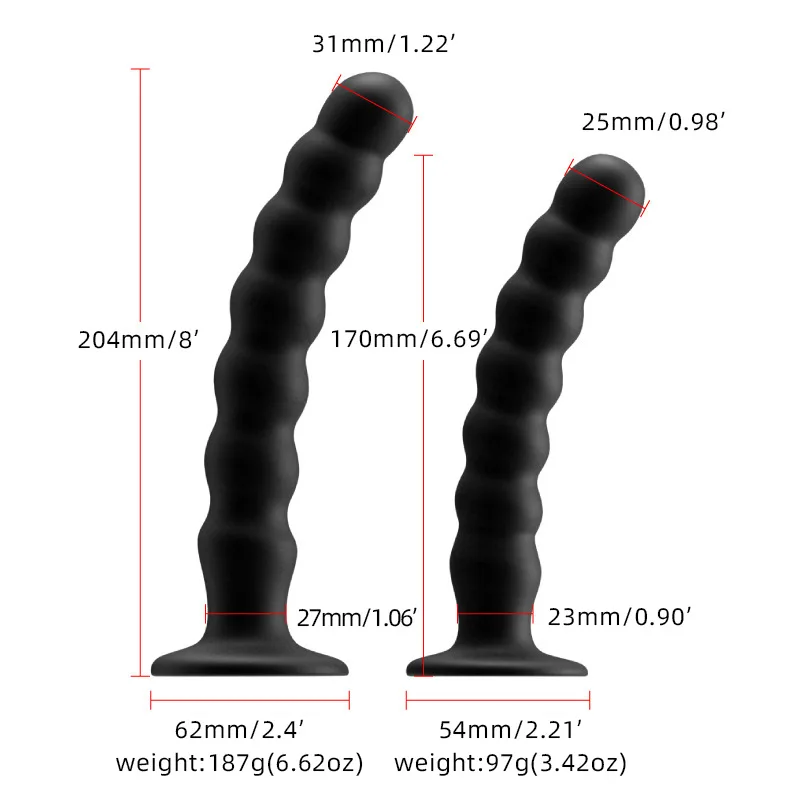 Sex Toys for Man and Woman Anal Plug Prostate Massager Sex Products Vaginal Stimulator With Strong Sucker Silicone Bead Dildo