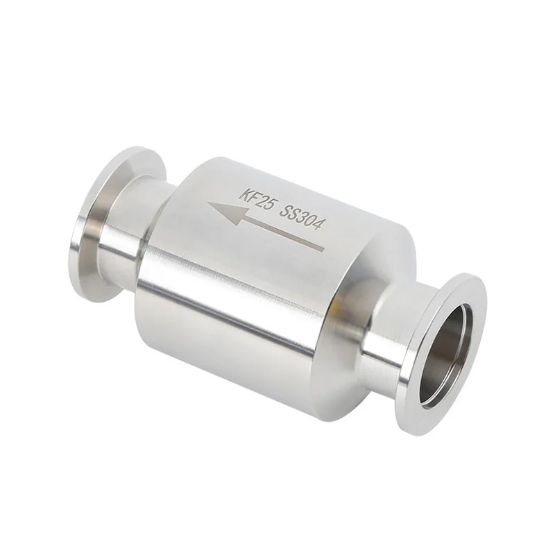 

KF16 KF25 KF40 KF50 304 Stainless Steel KF Vacuum Inline One-way Check Valve For Vacuum Pump