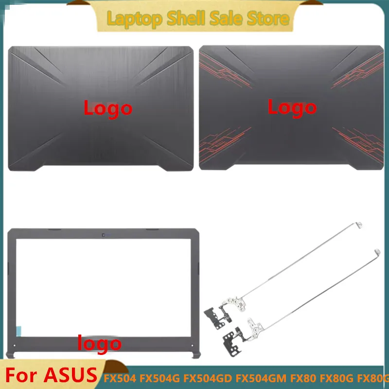 NEW For Asus FX80 FX80G FX80GD Fx504 FX504G FX504GD FX504GE Rear Lid TOP case laptop LCD Back Cover / LCD Front Bezel / Hinges