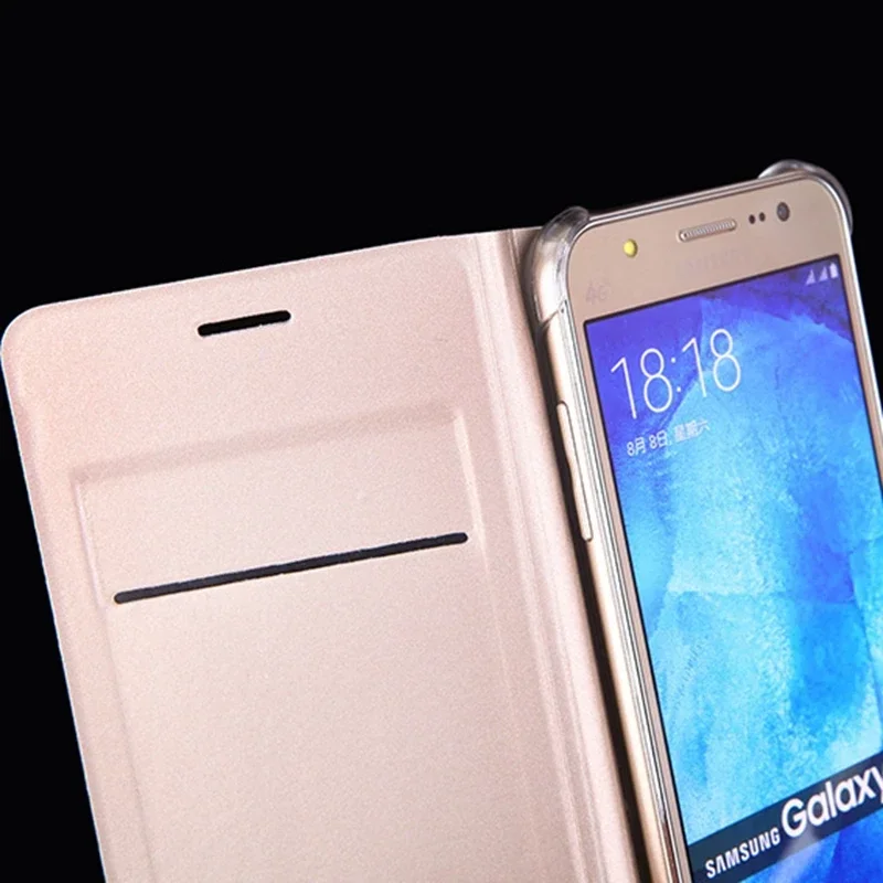 Classic PU Leather Wallet Case For Samsung Galaxy J5 2015 J500 J500F J500H J500M Flip Cover With Card Holder Holster Phone Mask image 5
