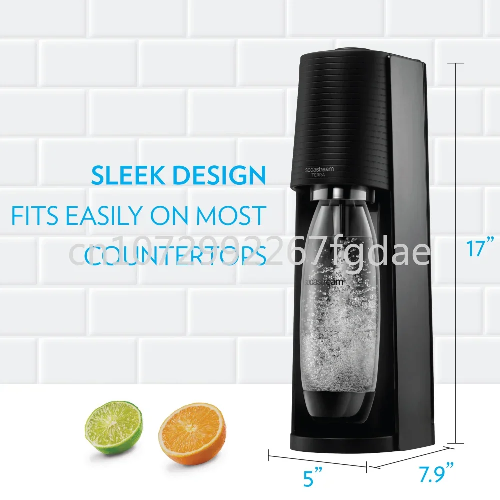 Black Soda Machine SodaStream Soda Fountain Machine Soda Carbonation Machine