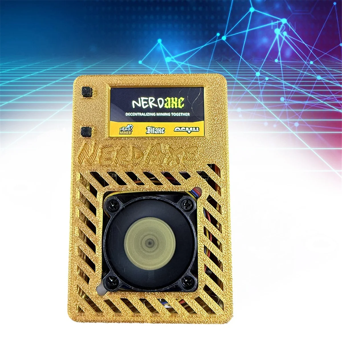 Hot Sale NerdAxe Miner Nerdminer 500Gh/S S19XP BM1366 ASIC Bitaxe Bitcoin Mini Miner Lottery Mining Miner with Display BR PLUG