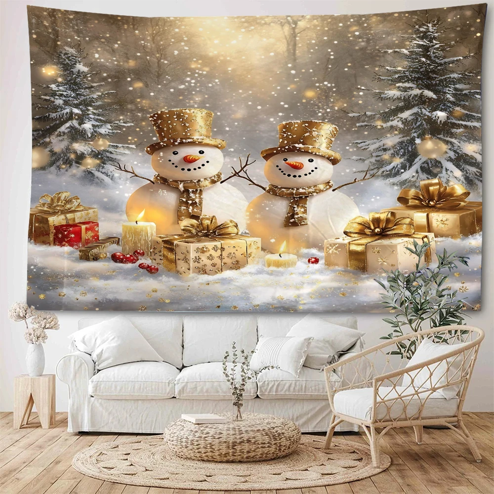 

Christmas Snowman, Christmas Lantern, Christmas Home Decoration, Christmas Party Atmosphere Decoration, Tapestry