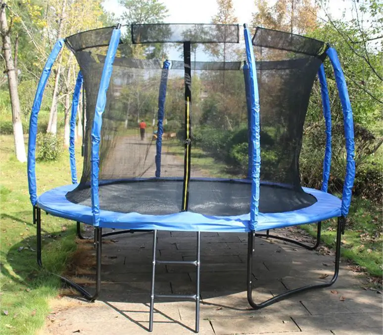 Hot Selling Grootschalige Commerciële Outdoor Fitness Met Mesh Stuiterende Trampoline Bed