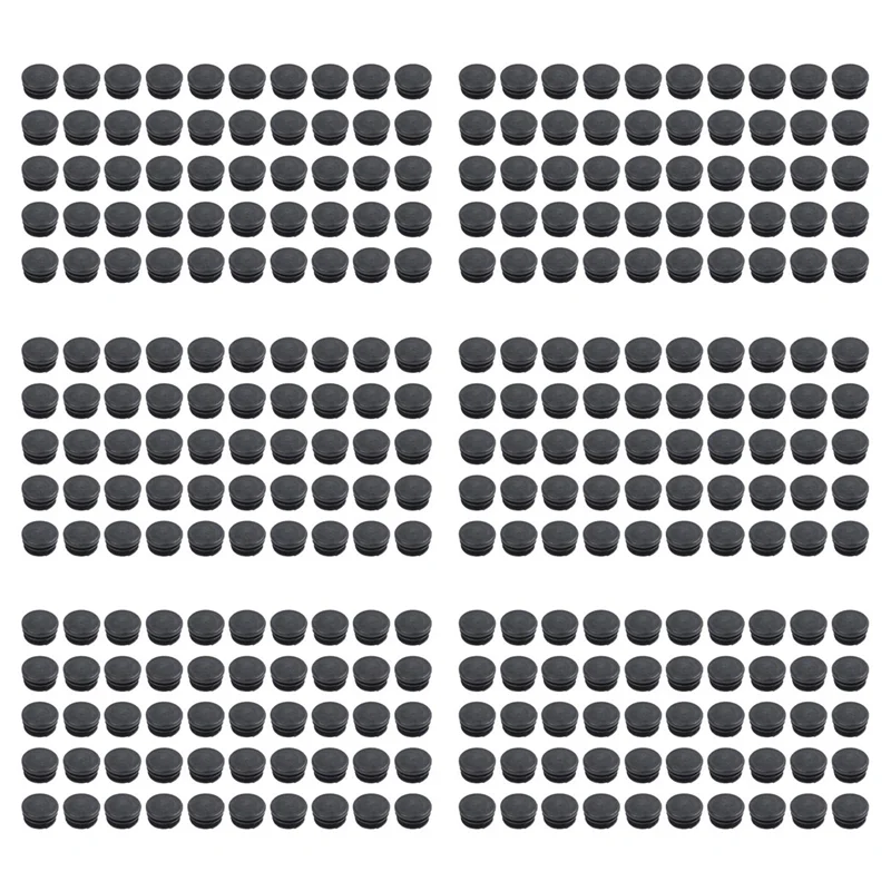 A64K Plastic Round Cap Chair Table Legs Ribbed Tube Insert 22Mm Dia 300 Pcs