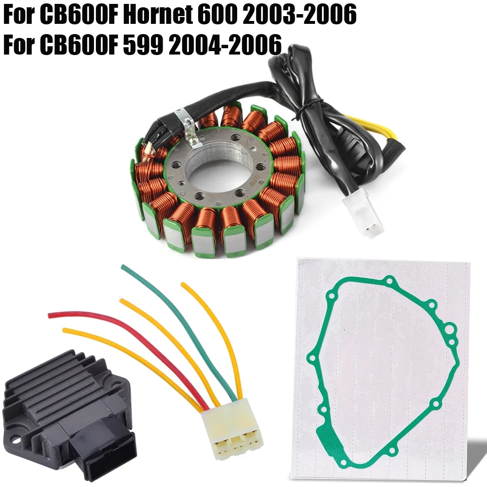 

Stator Coil + Regulator Rectifier + Gasket For Honda CB600F Hornet 600 2003 - 2006 / CB 600F 599 2004 2005 2006