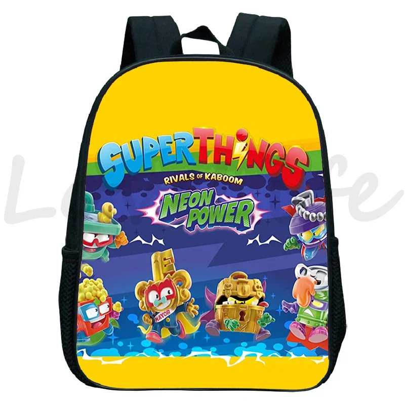 Super Things Neon Power Backpack for Kids Game Superzings Kindergarten Backpack Children Book Bag Boys Girls School Bags