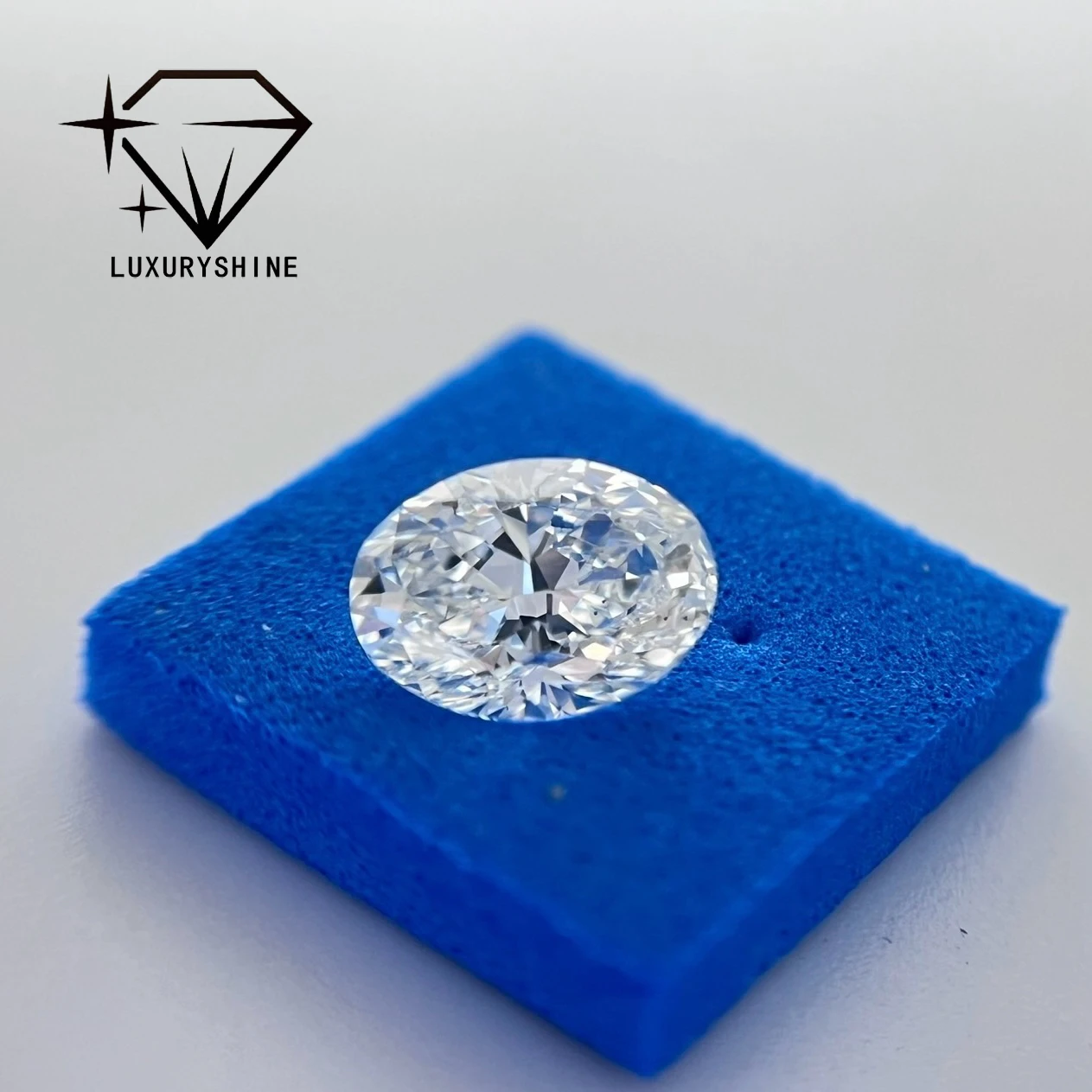 

LuxuryShine 0.5-10CT VS1 Lab Grown Diamond D-F Color White Oval Excellent Cut With IGI Certificate 3EX Cut Stones Wholesale