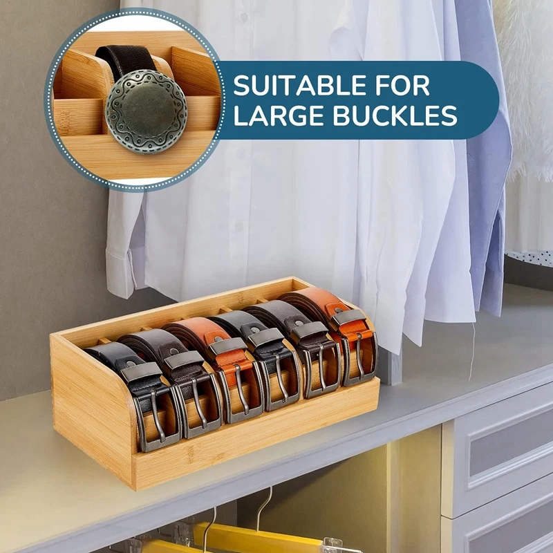 

Compartment Belt Holder Belt Hanger Closet And Belt Organizer For Drawer,Belt Rack,Belt Storage Organizer