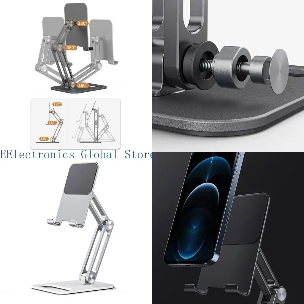 

462B Регулируемая подставка для сотового телефона для стола складной многоосевой держатель телефона без скольжения док