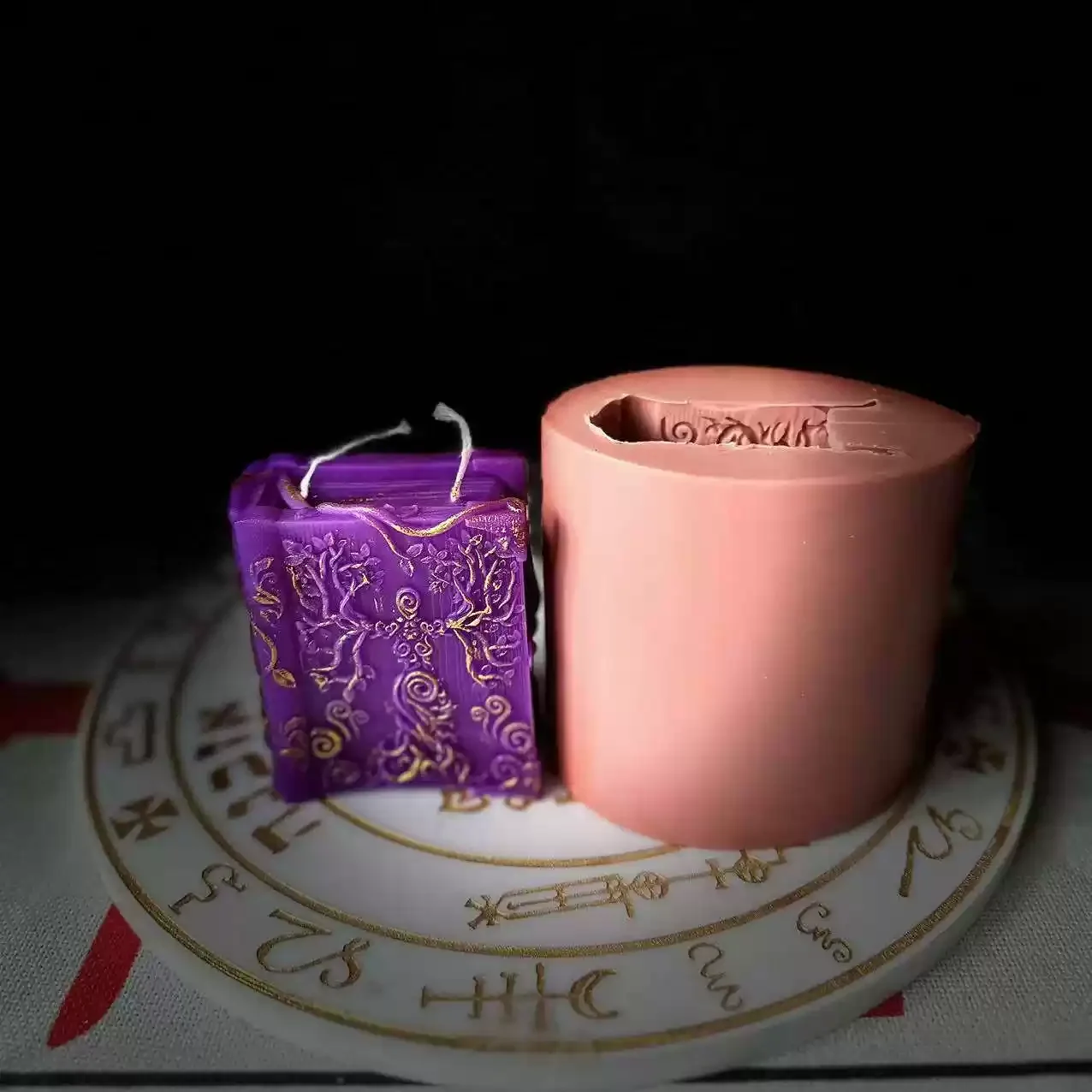 Форма Wicca Grimoire, силиконовая форма для книг с заклинанием для смоляных свечей, форма для свечей из ритуальных принадлежностей колдовства