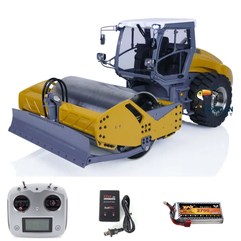 Auf Lager 1/14 LESU Metall Hydraulische RC Straßenwalze Aoue-H13i Bau Lkw Auto Fernbedienung RTR Batterie W/Sound Licht
