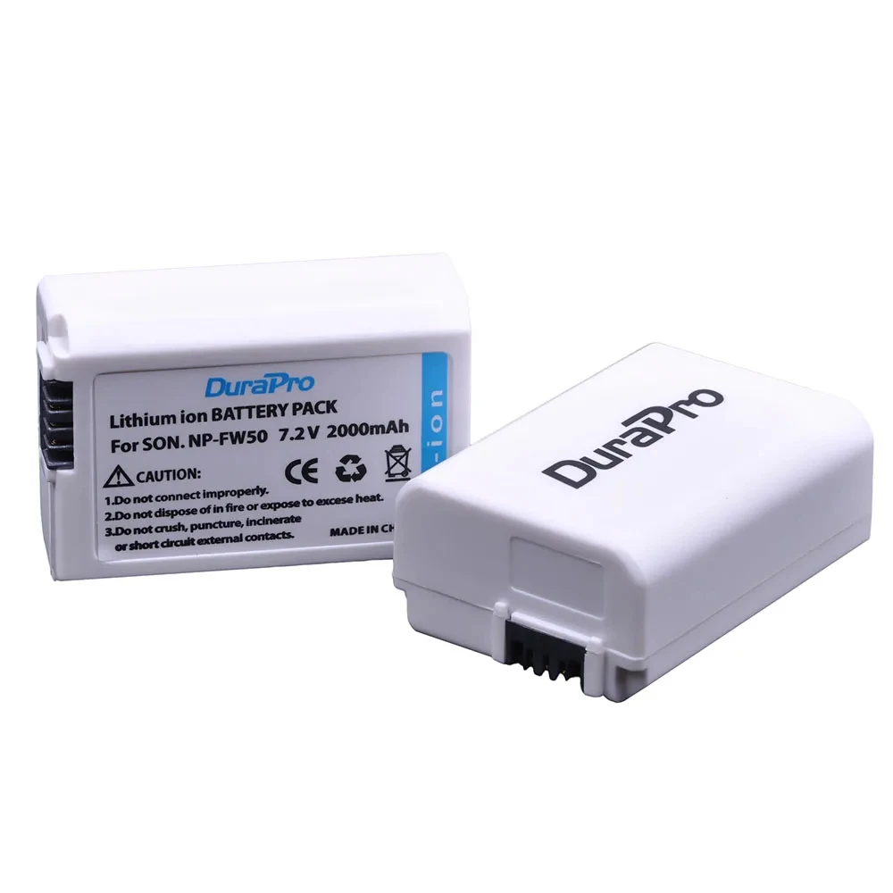 10pcs NP-FW50 NP FW50 NPFW50 Battery Batteria for Sony Alpha a3000 a5000 a6000 a6300 a6500 NEX-3 NEX-5 ZV-E10 a7 7R