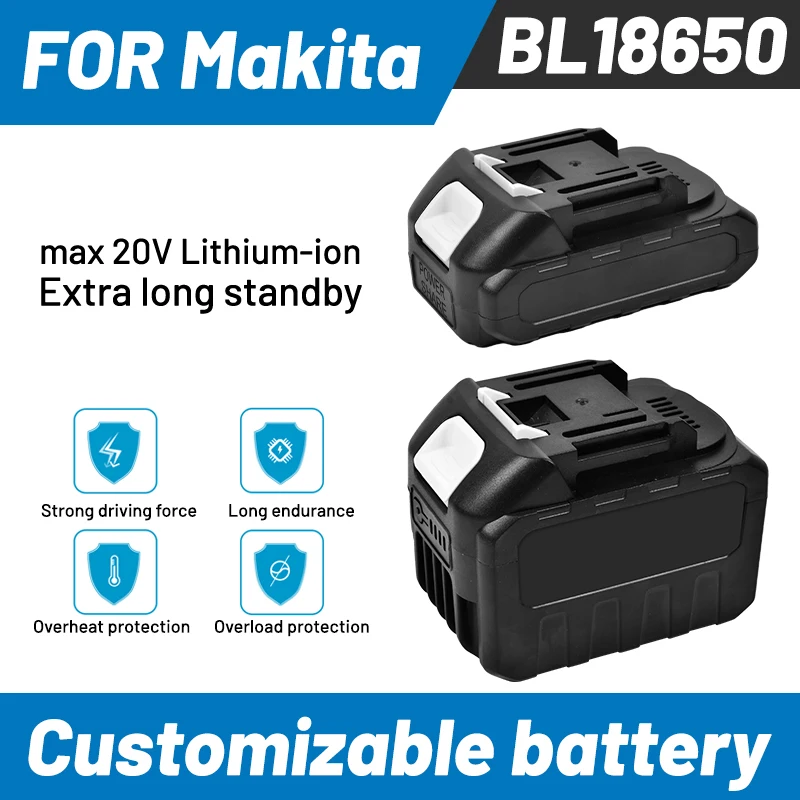 for Makita 9Ah/5Ah for Makita 18V Battery BL1830B BL1850B BL1850 BL1840 BL1860 BL1815 Replacement Lithium Battery