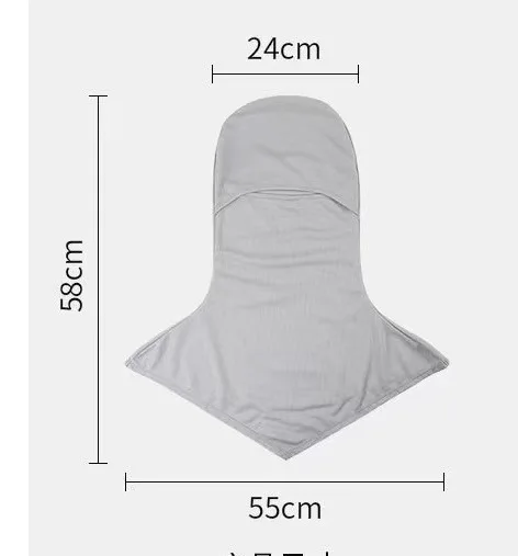 Máscara de pesca para hombres y mujeres para deportes al aire libre en verano cubierta facial completa chal transpirable a prueba de polvo y al sol