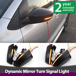 LED Dynamic Side Mirror Turn Signal Light Indicator Blinker Sequential Lamps for VW Volkswagen Polo MK5 6R 6C 2009-2017