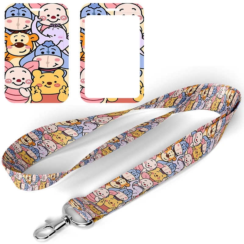 A3504 Cartoon Lanyard For Keychain ID Card Cover Passport Student Cellphone USB Cool Badge Holder School Neck Straps Accessories